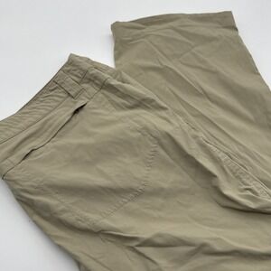 Eddie Bauer Travex Convertible Pants‎ Womens 14Zip Off Tan Lightweight Hike Camp